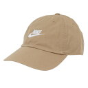 ナイキ(NIKE)(メンズ、レディース)帽子 クラブ アンストラクチャード フューチュラ ウォッシュ キャップ ベージュ 54-59cm FB5368-297 ...