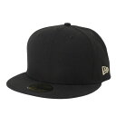 ニューエラ(NEW ERA)(メンズ、レディース)キャップ 59FIFTY ベーシック ブラック ゴールドフラッグ 13562267 帽子