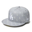 ニューエラ(NEW ERA)(メンズ、レディース)帽子 キャップ 59FIFTY MLB Jacquard ロサンゼルス・ドジャース グレー S-Lサイズ 14...
