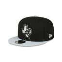 ニューエラ(NEW ERA)(メンズ、レディース)キャップ NBA BASIC 9FIFTY サンアントニオ・スパーズ ブラック グレーバイザー 13704981 帽子(4)