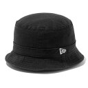 ニューエラ(NEW ERA)(メンズ、レディース)帽子 ハット バケット02 ベーシック ウォッシュドコットン 黒 S-Mサイズ 57-61cm 1452481...