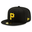 ニューエラ(NEW ERA)(メンズ、レディース)59FIFTY MLB オンフィールド ピッツバーグ・パイレーツ キャップ 13555023 S-LLサイズ吸...