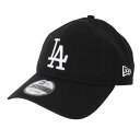 ニューエラ(NEW ERA)(メンズ)キャップ 9TWENTY クロスストラップ ウォッシュドコットン ロサンゼルス・ドジャース ブラック×ホワイト 13562...