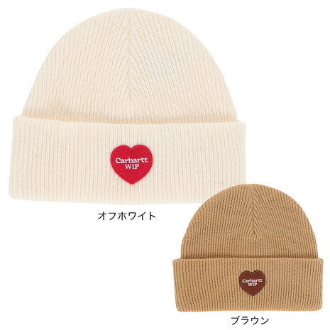 カーハート  帽子 メンズ カーハート（CARHARTT）（メンズ、レディース）ニット帽 HEART PATCH ビーニー I032226 23FW 防寒