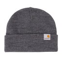 カーハート(CARHARTT)(メンズ)ニット帽 ストラタス ハット ロウ I025741ZMXX24FW グレー