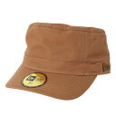 ニューエラ(NEW ERA)(メンズ、レディース)WM-01 ダックコットン タン モスブラウンフラッグ キャップ 13561909