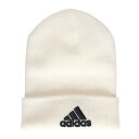 アディダス(adidas)(レディース)ニット帽 ロゴ ビーニー M(OSFZ)サイズ DMD78-IY7666 白 54-57cm