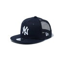 ニューエラ(NEW ERA)(キッズ)帽子 チャイルド 9FIFTY トラッカー ニューヨーク・ヤンキースキャップ 紺 50.1-53.9cm 14524738...