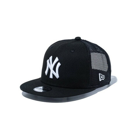 ニューエラ（NEW ERA）（キッズ）帽子 Youth 9FIFTY トラッカー ニューヨーク・ヤンキース キャップ 黒 52-55.8cm 14524525 6-15歳 子供 メッシュ