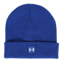 アンダーアーマー(UNDER ARMOUR)(キッズ)ジュニア ニット帽 ハーフタイム ビーニー 1375648 400 青 子供 フリーサイズ