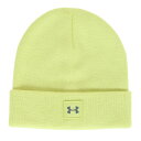 アンダーアーマー(UNDER ARMOUR)(キッズ)ジュニア ニット帽 ハーフタイム ビーニー 1375648 743 子供 42cm 黄