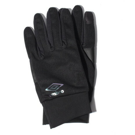 手袋 メンズ(中学生・高校生) アンブロ（UMBRO）（メンズ、レディース）手袋 トランスファーグローブ UUASJD51 BK ブラック 防寒 スマホ対応