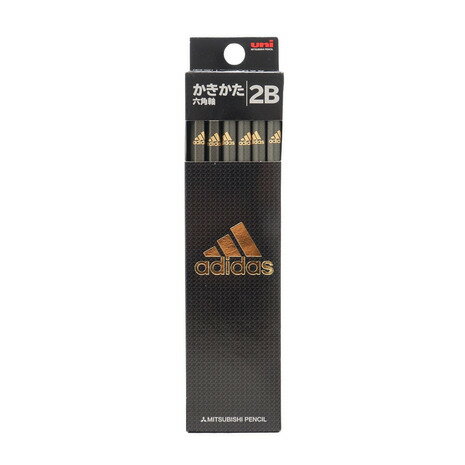 アディダス（adidas）（メンズ、レディース、キッズ）かきかた鉛筆 AI04 黒金 2B K56012B