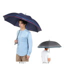 雨傘 ボーダー柄 ジャンプ傘 長傘 CHM34JP65 65cm