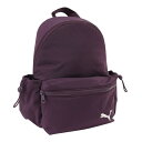 プーマ(PUMA)(レディース)リュック コア ハー バックパック 12L バーガンディ 09028305 ポケット付き 小さめ デイバッグ リュックサック 紫 パープル(4)