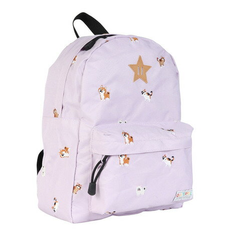 QUATERFOIL（QUATERFOIL）（キッズ）バックパック ガールズ QF25B004 PUL 紫 アニマル柄 犬 猫 動物 リ..