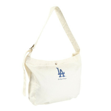エムエルビー(MLB)(メンズ、レディース、キッズ)キャンバス ショルダーバッグ ロサンゼルス・ドジャース LA-SD27/IVORY