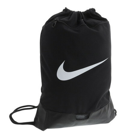 【5/24 23:59まで エントリーで対象商品P10倍 】ナイキ NIKE メンズ レディース ナップザック マルチバッグ ブラジリア ドロー ストリング ジム サック 9.5 ブラック DM3978-010 18L