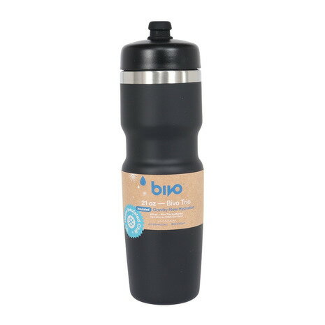 bivo（bivo ）（メンズ、レディース）水筒 Bivo Trio ボトル 黒 620ml BT-IN-21-BK 重力による優れた飲み心地 ステンレスボトル 保冷