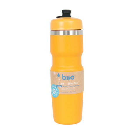 bivo（bivo ）（メンズ、レディース）水筒 Bivo Trio ボトル 黄 620ml BT-IN-21-MG 重力による優れた飲み心地 ステンレスボトル 保冷