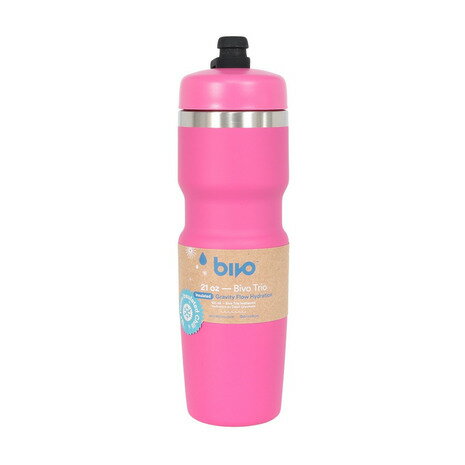 bivo（bivo ）（メンズ、レディース）水筒 Bivo Trio ボトル ピンク 620ml BT-IN-21-PK 重力による優れた飲み心地 ステンレスボトル 保冷