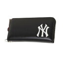 エムエルビー（MLB）（メンズ）イーカム ニューヨーク ヤンキース 長財布 YK-1406P-01B-BK