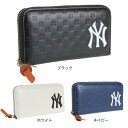 イーカム（メンズ キッズ）MLB 長財布 ニューヨークヤンキース ロゴ型押し YK-1406P-02