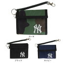 【最大7万ポイントバック!要エントリー&抽選★5/1限定】イーカム(メンズ、レディース、キッズ)MLB 二つ折り財布 ニューヨークヤンキース YK-WLT16