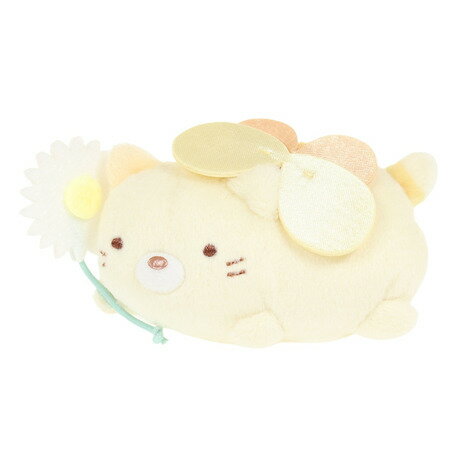 すみっコぐらし(Sumikkogurashi)(メンズ、レディース、キッズ)ぬいぐるみバッジ ざっそうとようせいのお花畑・ねこ AB14001