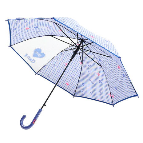 楽天SuperSportsXEBIO楽天市場支店中谷（nakatani）（キッズ）ガーリーギンガム 雨傘 ブルー 560-015 BL