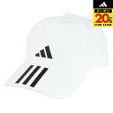 アディダス(adidas)(メンズ)帽子 スリーストライプス AEROREADY ベースボールキャップ 白 57-63cm MKD80-HT2043 スポーツキャップ