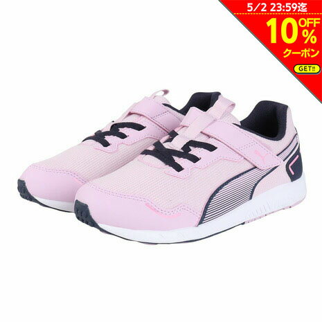 【10％OFFクーポン対象！5/2まで】プーマ（PUMA）（キッズ）ジュニアランニングシューズ ベルクロ ベルト付き レースシューズ スピードモンスター V4 37890811