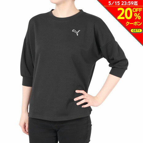 【20 OFFクーポン対象！5/15まで】プーマ（PUMA）（レディース）MOTION MX 3/4 Tシャツ 680717 01 BLK