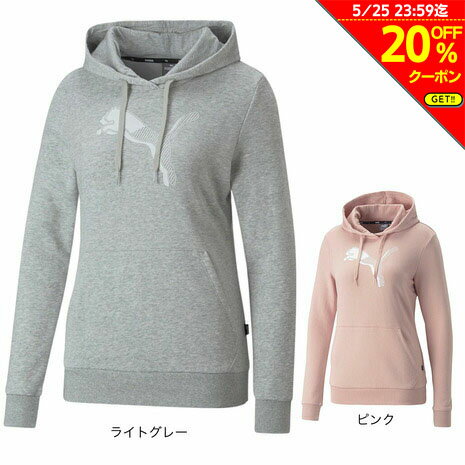 【20 OFFクーポン対象！5/25まで】プーマ（PUMA）（レディース）スウェット プルオーバー パーカー POWER グラフィック フーディー 672302