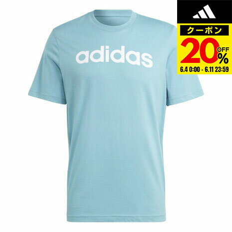 アディダス（adidas）（メンズ）半袖Tシャツ メンズ エッセンシャルズ リニア刺しゅう ロゴ ECQ98-IC9287