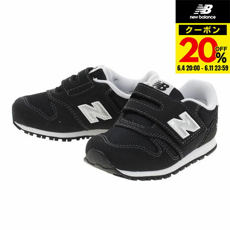 【9/10 24h限定 エントリー＆対象4店舗買い回りで最大P10倍！】ニューバランス（new balance）（キッズ）スニーカー ベビー 黒 IZ373 KB2W 12.0 12.5 13.0 ブラック ベルト付き マジックテープ ファーストシューズ 通園のサムネイル