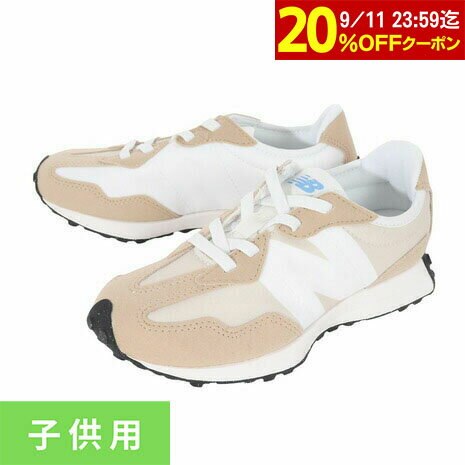 ニューバランス（new balance）（キッズ）ジュニアスニーカー 327 ベージュ ホワイト PH327LKW カジュアル スポーツ シューズ 面ファスナー ベルクロのサムネイル