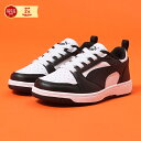 プーマ(PUMA)(キッズ)ジュニア スニーカー リバウンド V6 ロウ AC PS ブラック 39674201 スポーツ カジュアル シューズ 通学