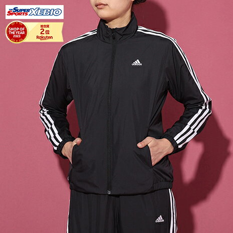 【最大7万ポイントバック！要エントリー＆抽選★11/25限定】アディダス（adidas）（レディース）ジャケット レディース 3ストライプス ウインドブレーカー IEH75-IK9860