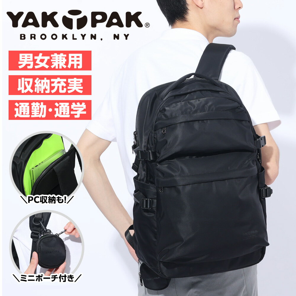 åѥåYAK PAKˡʥ󥺡ǥ2ݥåȥǥѥå YAK24S010001 BLK ӥͥХå