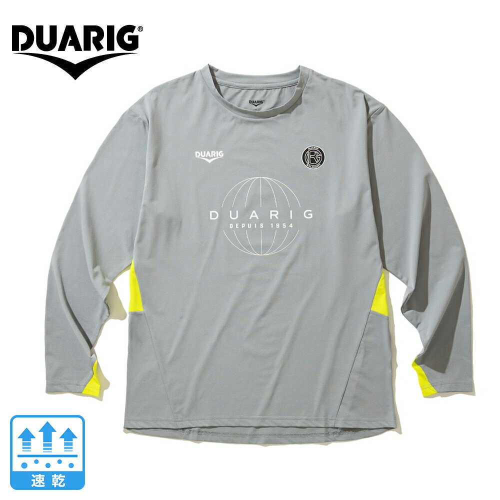 デュアリグ(DUARIG)(メンズ)サッカーウェア プラクティス長袖シャツ 4S0007-SCWR-741CD GRY 速乾
