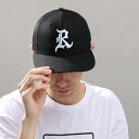 ライズ(RYZ)(メンズ、レディース)POINTED-R ロゴキャップ RZ20ST24SS0038 BLK 大きいサイズ