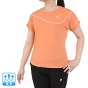 ルコックスポルティフ(lecoqsportif)(レディース)テニスウェア レディース サンスクリーンゲームシャツ QTWXJA07 OR 速乾