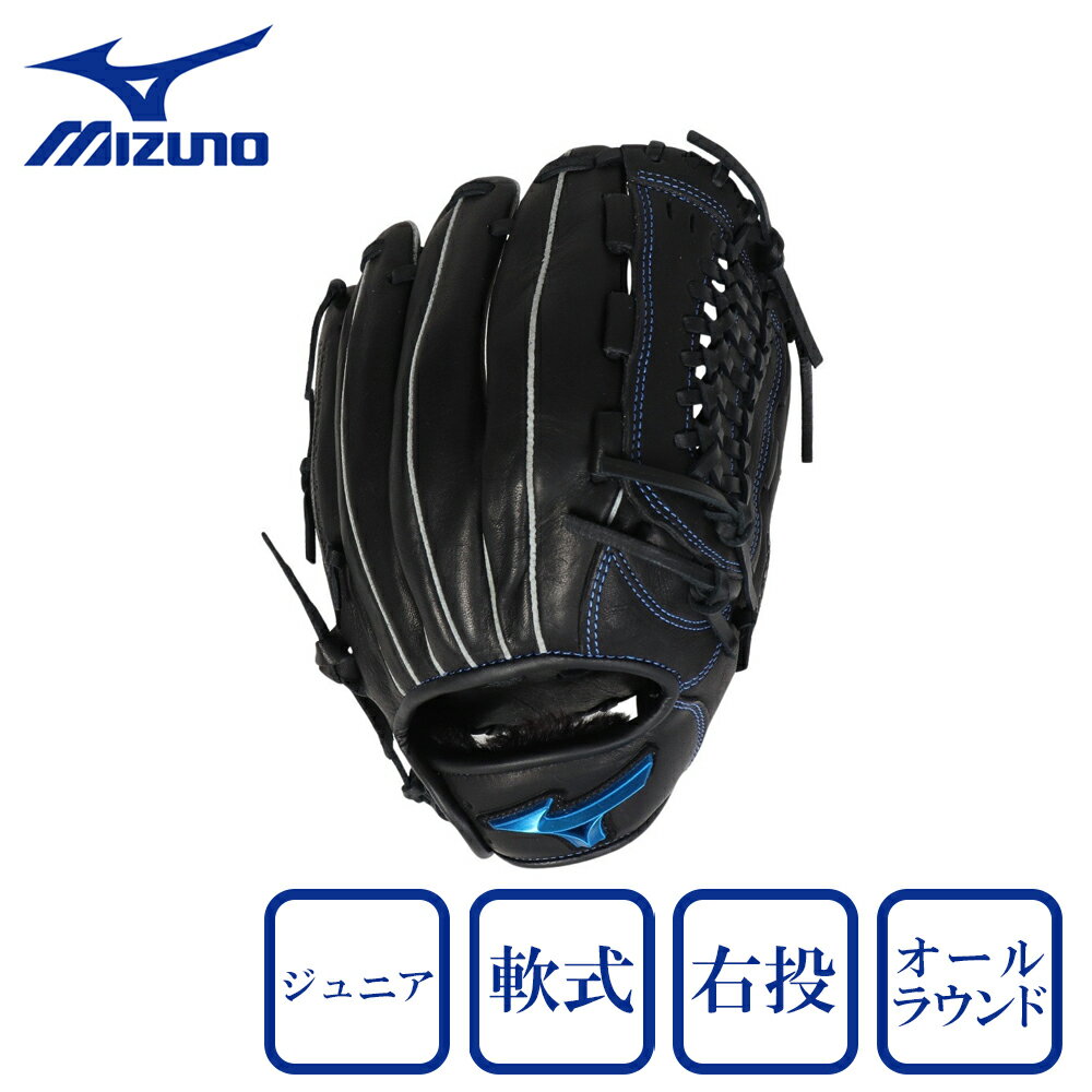 ミズノ（MIZUNO）（キッズ）少年軟式用グラブ オールラウンド用 野球グローブ ジュニア ウィルドライブ ブルー WILL DRIVE 1AJGY20340 09