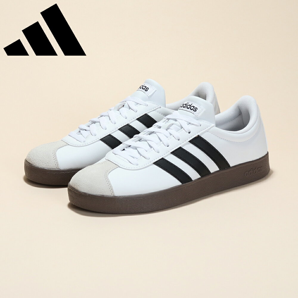 【20%OFFクーポン対象!12/11まで】アディダス(adidas)(メンズ)スニーカー VLコートベース M ホワイトID3711 カジュアル スポーツ シ...