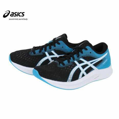 アシックス（ASICS）（メンズ）ランニングシューズ ハイパー スピード 2 HYPER SPEED 2 黒 青 1011B495.002 スニーカー 厚底 プレートトレーニング 軽量のサムネイル