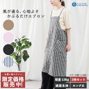 \10日は全品P10倍/【2枚で15%OFF!】エプロン 2枚 セット 薄手 かぶるだけ フロントスリット 春夏 涼しい おしゃれ かわいい シンプル 無地 デ...