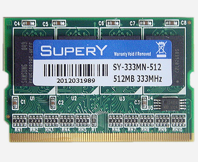 ▲相性保証▼ MicroDIMM 172pin PC2700/2100 DDR333/266 512MB