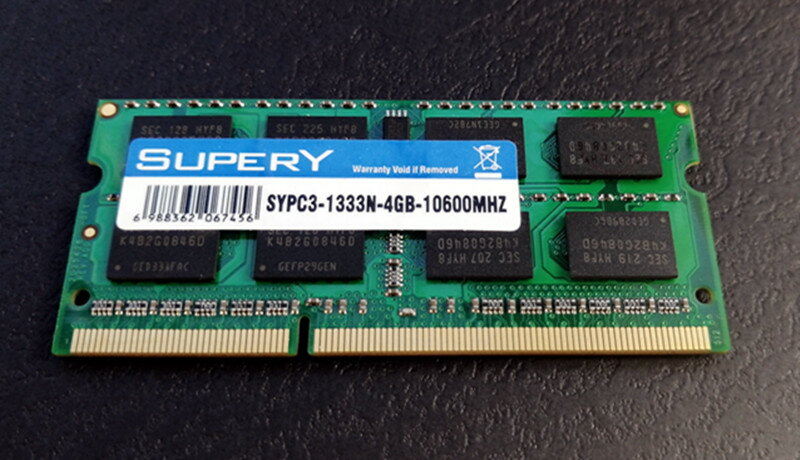 ノート 新品 DDR3-1333MHz PC-10600 204Pin 4GB