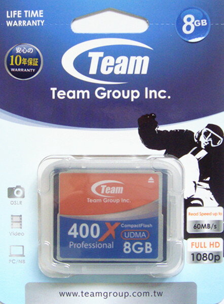 Ķ®400XTEAM ѥȥեå8GB60MB/s UDMA